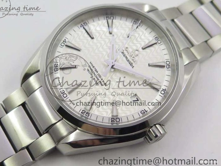 0407 Soft Aqua Terra 150M SS VSF 1:1 Best Edition White Wave Textured Dial on SS Bracelet A8500 Super Clone (2 Straps) 7916